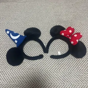 미니 마우스와 미키 마우스의 머리띠