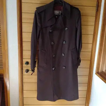 Galant 브라운 더블 브레스트 트렌치코트 L