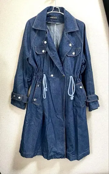 새상품급 GOOD LOGO 데님 트렌치코트