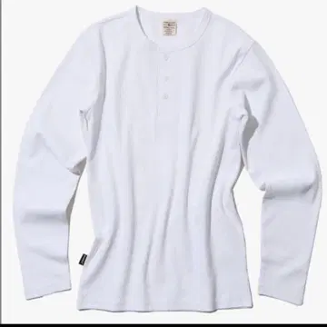 [ L ] AVIREX 립 데일리 긴팔 헨리넥 T셔츠 화이트 2