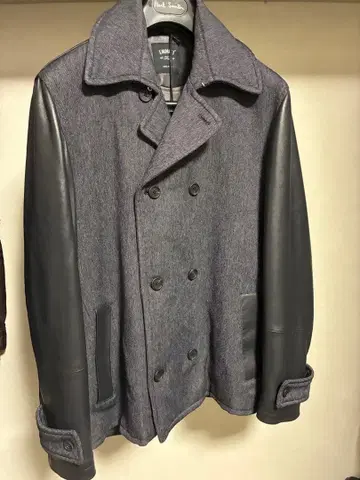 [ 미사용 ] EMMETT di Franco 피 코트 가죽 양가죽