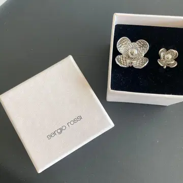 [ 새상품 ] Sergio Rossi 토링 반지 스카프링 커플 세트