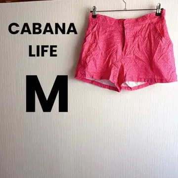 CABANA LIFE 핑크 패턴 숏팬츠 M