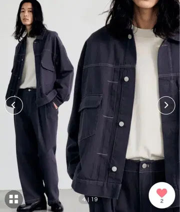 WYM 데님 셋업 자켓 청바지 데님 M