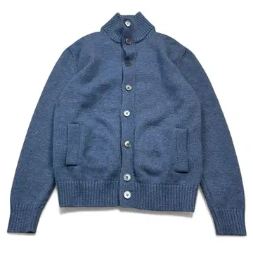 컨디션 최상 자노네 쿄토 니트 자켓 가디건 사이즈 52 블루