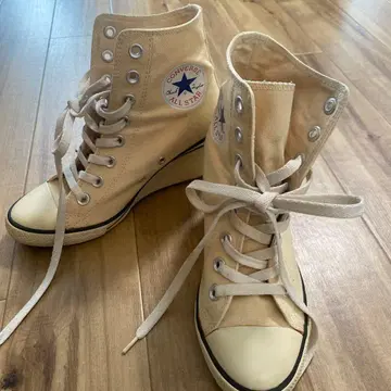 CONVERSE ALL STAR WEDGE 베이지 하이컷