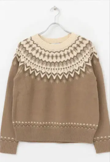 URBAN RESEARCH 큐신 자카드 니트 풀오버