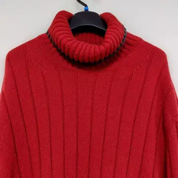 GAP 빨간색 터틀넥 스웨터 XL 사이즈