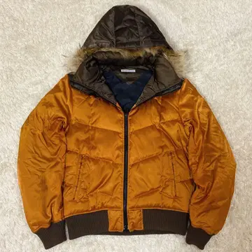 새상품급 archive y2k 시크 스타일 퍼 다운 오렌지 48