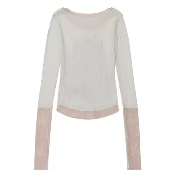 스컬프터 Triple Lace Layered Tee Ivory | 브랜드 중고거래 플랫폼