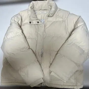 아이보리 다운 자켓