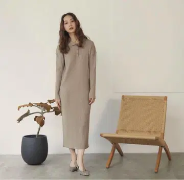 RANDEBOO 셔츠 니트 원피스