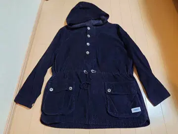 아멘 ARMEN 코듀로이 후드 파카 코트 블랙 프랑스제