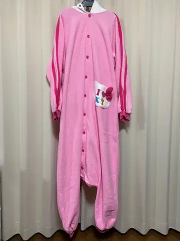 Sanrio 나리키리 핑크 리본 키티 후드 부착 인형옷