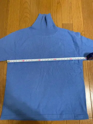 네이비 캐시미어 100% 터틀넥 니트