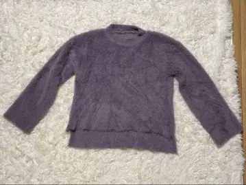 퍼플 니트 스웨터 사이즈 F