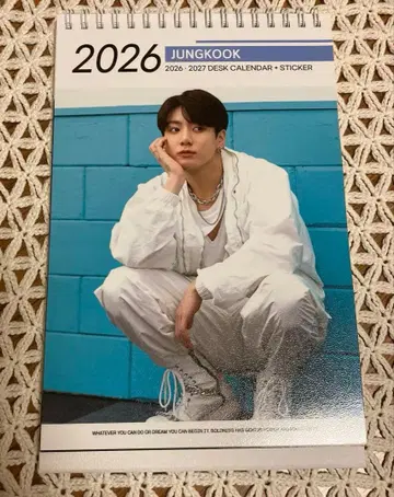 미사용 새상품 BTS 2026 2027 탁상 달력 JUNGKOOK