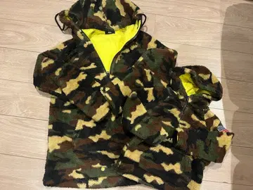 로데오 크라운 모자 카모 패턴 보아 후드티