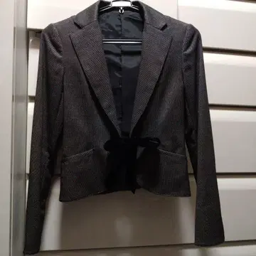 여성용 리본 포함 테일러드 자켓 사이즈 38