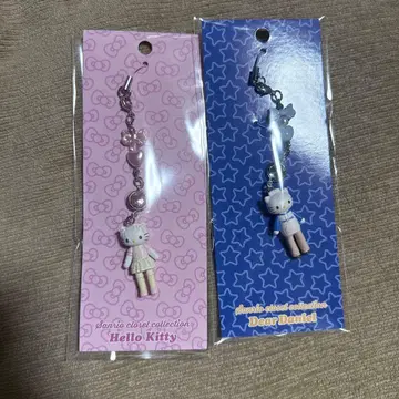 산리오 옷장 컬렉션 스트랩 2개 세트 롱 레그 키티