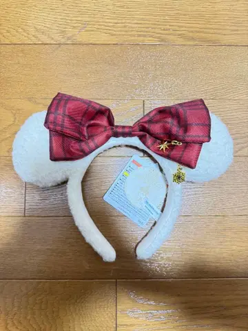 미사용 새상품 미니 머리띠 리본 포함 디즈니 크리스마스 2025