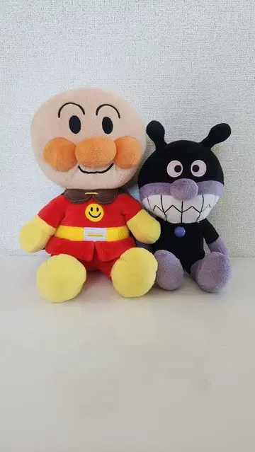 [ 새상품급 ] 호빵맨 세균맨 봉제 인형 세트