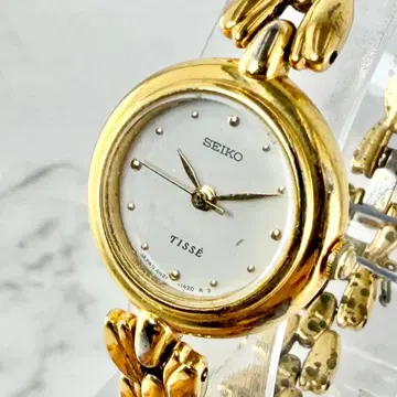 [ 새상품 배터리 ] 세이코 티세 4N21-0740 화이트 다이얼 골드
