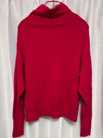 allureville 빨간색 터틀넥 니트 스웨터