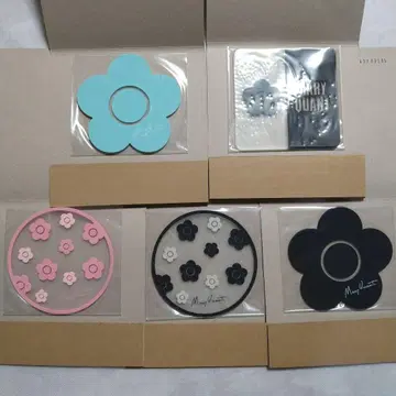 MARY QUANT 클리어 러버 코스터 전 5종 세트