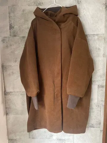 누가틴 누카티누 브라운 코트 모드 후드