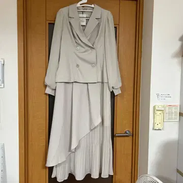 LIP SERVICE 자켓 플리츠 롱 원피스