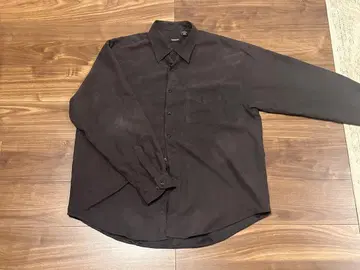 vintage 페이크 스웨이드 셔츠 VANHEUSEN