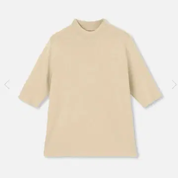 allureville 알아바일 총침 모크넥 5부 소매 풀오버