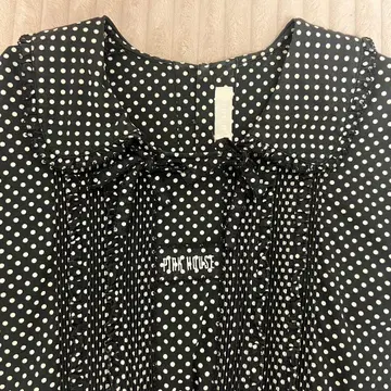 핑크 하우스 도트 원피스