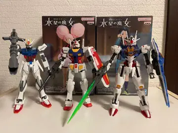수성의 마녀 피규어 건담 프라모델 완성품 3체 전 5품 세트