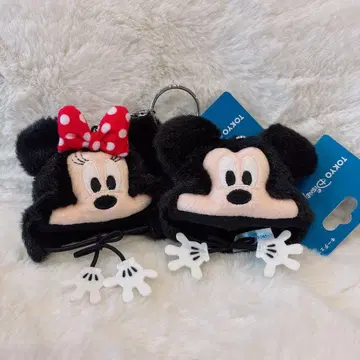 디즈니 미키 미니 팬캡 키체인 키홀더 모자