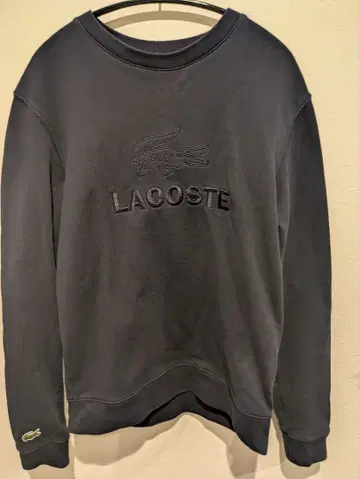 LACOSTE 다크 그레이 크루넥 맨투맨 US S