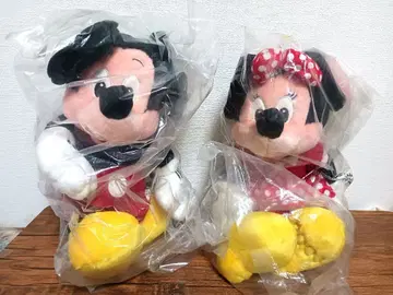 [ 택 포함 새상품 미사용품 ] 디즈니 미키 미니 레트로 봉제 인형 세트