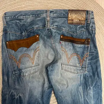 EDWIN 남성용 스트레이트 데님 블루 사이즈 36 EXS413