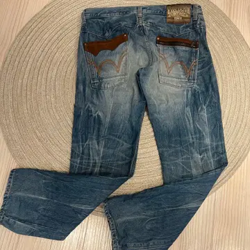 EDWIN 남성용 스트레이트 데님 블루 사이즈 36 EXS413