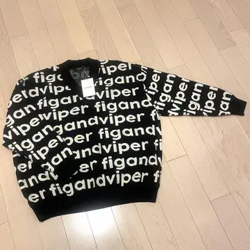 피건 바이퍼 로고 프린트 니트