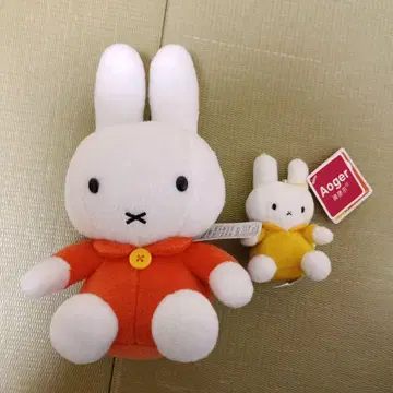 미사용 택 포함! 미피 봉제 인형 세트 오렌지, 옐로우 컬러