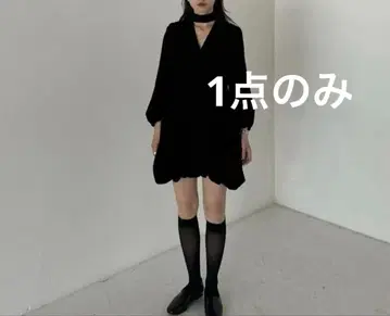 CLANE VELOR BALLOON MINI DRESS