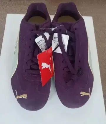 미사용 새상품 PUMA 퍼플 스니커즈 S553 HAS 스피도캣
