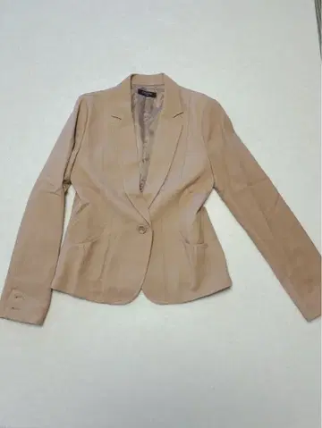 OFUON 베이지 싱글 버튼 자켓