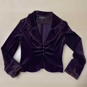 M'S GRACY 프릴 퍼플 자켓 38