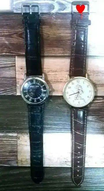 미키 & 미니 / 디즈니 캐릭터 / 남성용 여성용 페어 워치