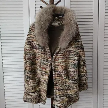 MELANGE 퍼 멀티 컬러 자켓