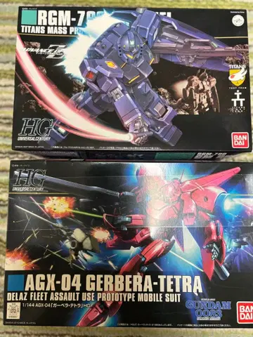 0 RGM-79Q 짐 쿠엘과 AGX-04 거베라 테트라 2점