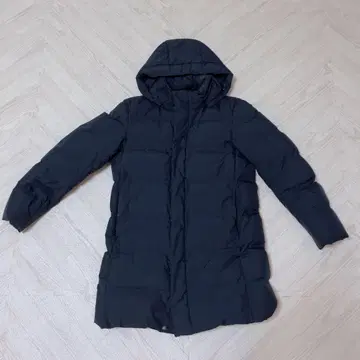 유니클로 심리스 다운 코트 남성용 M 네이비